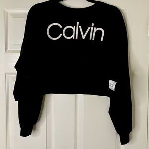 Calvin Klein fleece sweater black (M)